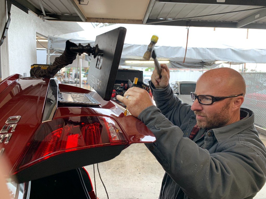 Panel repair using specialized PDR tools